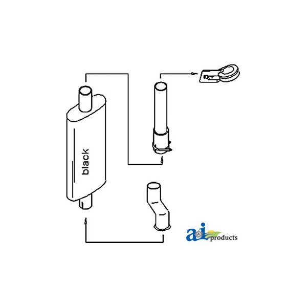 Muffler & Pipe Conversion Kit 22" x9" x29"